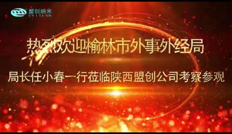 榆林市外事外經局局長任小春一行蒞臨陜西盟創公司考察參觀！